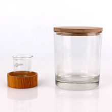 350ml Cylinder glass candle jar with thick bottom